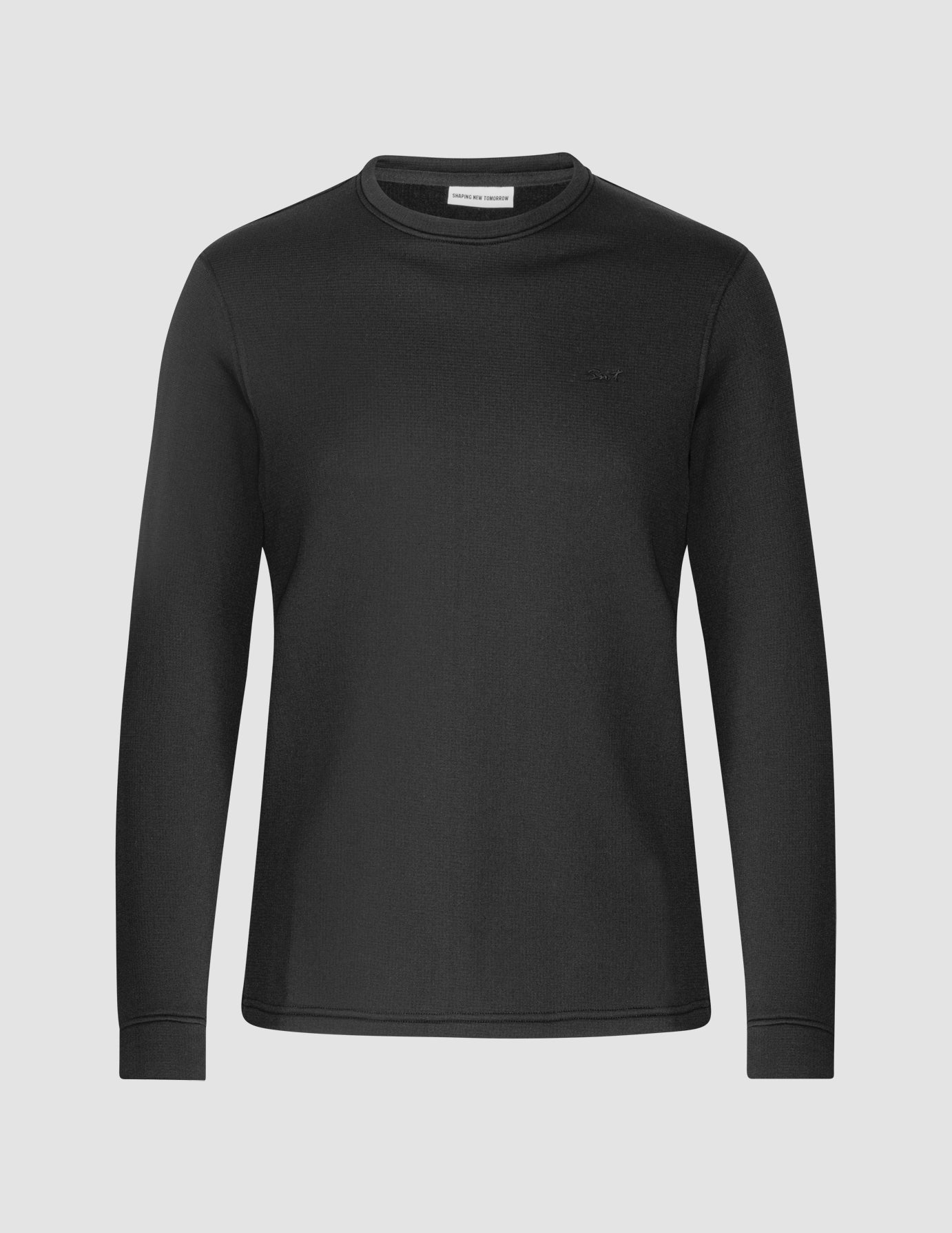 Tech Wool Crewneck Black